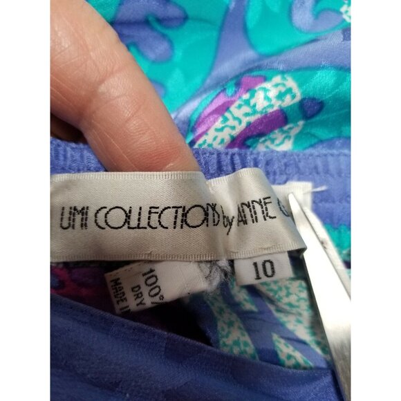 Vintage Anne Crimmins for UMI Collections Sweater Blue Skirt Set Sz Medium / 10 - Picture 9 of 12